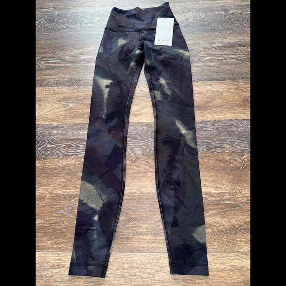 Lululemon Wunder Train High Rise 28” Ink Islands Burnside Multi Size 2 NWT - Picture 2 of 7